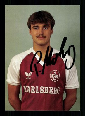 Patrick Mohr Autogrammkarte 1 FC Kaiserslautern 1985-86 Original Signiert