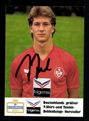 Franco Foda Autogrammkarte 1 FC Kaiserslautern 1987-88 Original Signiert