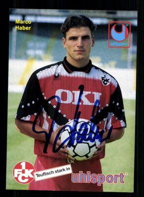 Marco Haber Autogrammkarte 1 FC Kaiserslautern 1993-94 Uhlsport Original