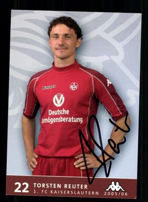 Torsten Reuter Autogrammkarte 1 FC Kaiserslautern 2005-06 Original Signiert