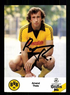 Amand Theis Autogrammkarte Borussia Dortmund 1978-79 Original Signiert