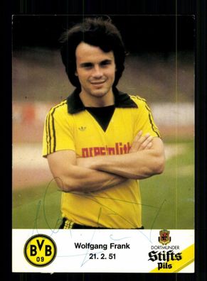 Wolfgang Frank Autogrammkarte Borussia Dortmund 1979-80 Original Signiert
