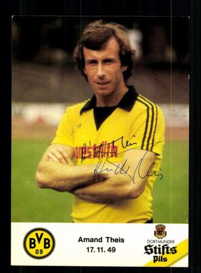 Amand Theis Autogrammkarte Borussia Dortmund 1979-80 Original Signiert