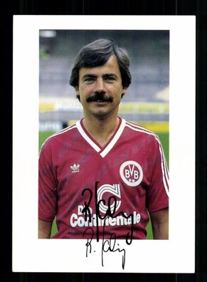Reinhard Saftig Autogrammkarte Borussia Dortmund 1986-87 Original Signiert