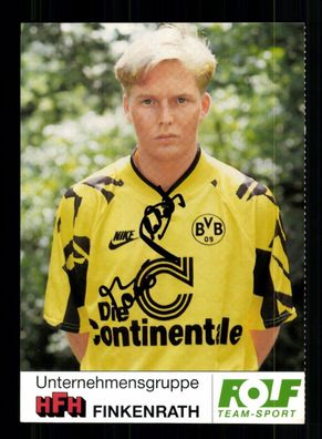 Mario Plechaty Autogrammkarte Borussia Dortmund 1991-92 1. Karte Signiert