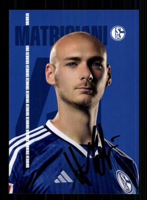Henning Matriciani Autogrammkarte FC Schalke 04 2023-24 Original Signiert