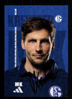 Matthias Kreutzer Autogrammkarte FC Schalke 04 2023-24 Original Signiert