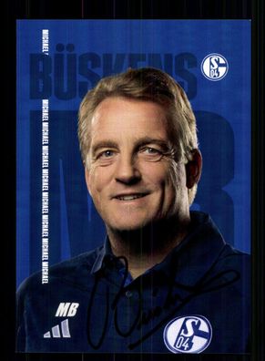 Michael Büskens Autogrammkarte FC Schalke 04 2023-24 Original Signiert