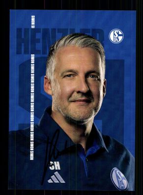 Simon Henzler Autogrammkarte FC Schalke 04 2023-24 Original Signiert