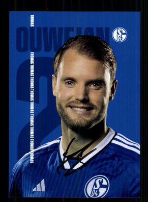 Thomas Ouwejan Autogrammkarte FC Schalke 04 2023-24 Original Signiert