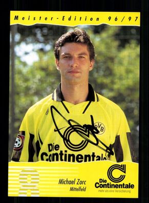 Michael Zorc Autogrammkarte Borussia Dortmund 1996-97 Original Signiert