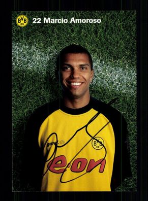 Marcio Amoroso Autogrammkarte Borussia Dortmund 2001-02 Original Signiert
