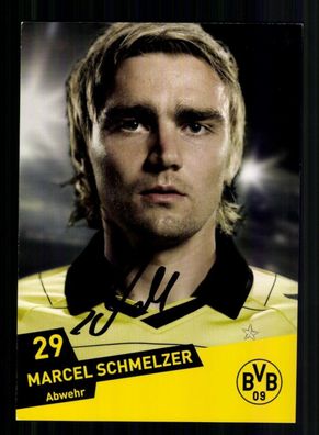 Marcel Schmelzer Autogrammkarte Borussia Dortmund 2010-11 Original Signiert