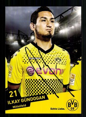 Ilkay Gündogan Autogrammkarte Borussia Dortmund 2011-12 Original Signiert