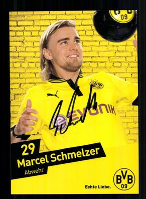 Marcel Schmelzer Autogrammkarte Borussia Dortmund 2012-13 Original Signiert