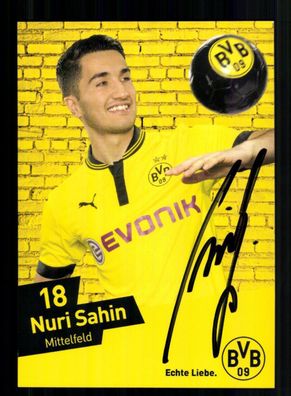 Nuri Sahin Autogrammkarte Borussia Dortmund 2012-13 Original Signiert