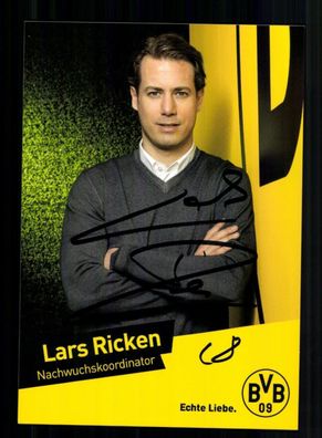 Lars Ricken Autogrammkarte Borussia Dortmund 2013-14 Original Signiert