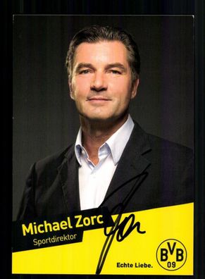 Michael Zorc Autogrammkarte Borussia Dortmund 2013-14 Original Signiert
