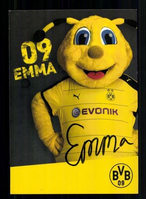 Emma Autogrammkarte Borussia Dortmund 2015-16 Original Signiert