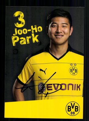 Joo Ho Park Autogrammkarte Borussia Dortmund 2015-16 Original Signiert