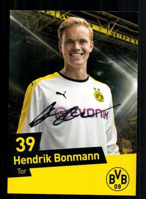 Hendrik Bonmann Autogrammkarte Borussia Dortmund 2016-17 Original Signiert