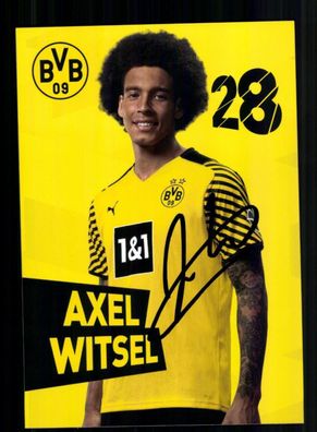 Axel Witsel Autogrammkarte Borussia Dortmund 2021-22 Original Signiert
