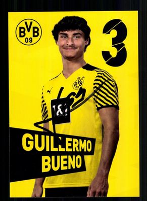 Guillermo Bueno Autogrammkarte Borussia Dortmund 2021-22 Original Signiert