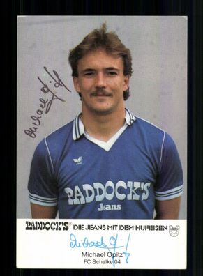 Michael Opitz Autogrammkarte FC Schalke 04 1983-84 Original Signiert