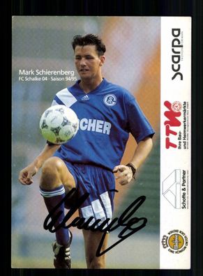 Mark Schierenberg Autogrammkarte FC Schalke 04 1994-95 Original Signiert