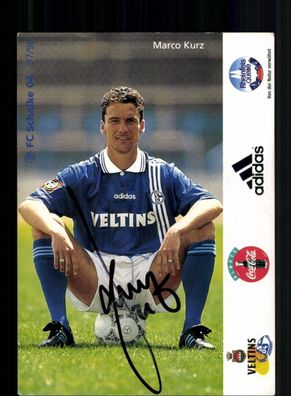Marco Kurz Autogrammkarte FC Schalke 04 1997-98 Original Signiert