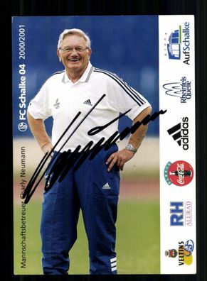 Charly Neumann Autogrammkarte FC Schalke 04 2000-01 Original Signiert