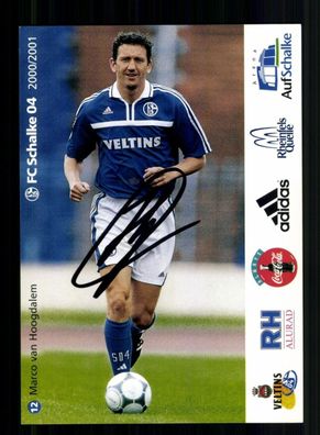 Marco von Hoogdalem Autogrammkarte FC Schalke 04 2000-01 Original Signiert