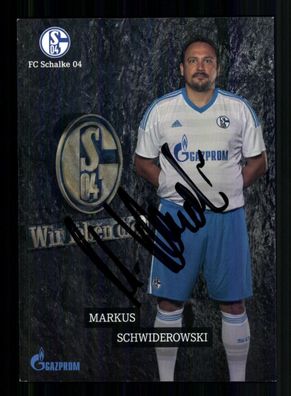 Markus Schwiderowski Autogrammkarte FC Schalke 04 2014-15 Traditionsmannschaft