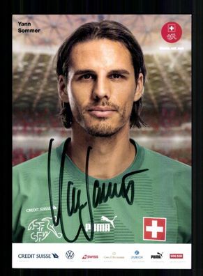Yann Sommer Autogrammkarte Schweizer Nationalmannschaft 2023 Original Signiert