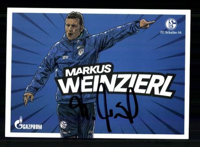 Markus Weinzierl Autogrammkarte FC Schalke 04 2016-17 Original Signiert