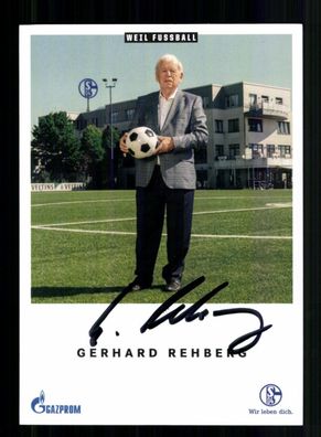 Gerhard Rehberg Autogrammkarte FC Schalke 04 2018-19 Original Signiert