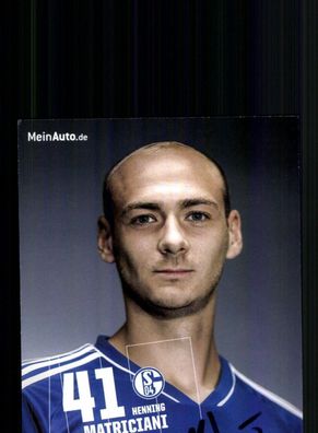 Henning Matriciani Autogrammkarte FC Schalke 04 2022-23 Original Signiert