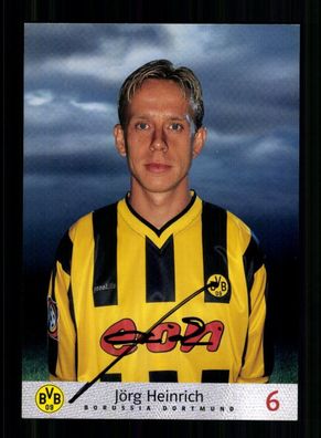 Jörg Heinrich Autogrammkarte Borussia Dortmund 2000-01 Original Signiert