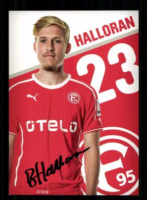 Ben Halloran Autogrammkarte Fortuna Düsseldorf 2013-14 Original Signiert