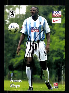 Francis Kioyo Autogrammkarte TSV 1860 München 2003-04 Original Signiert