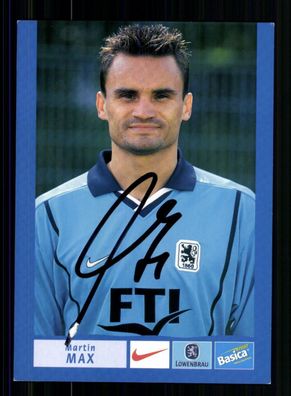 Martin Max Autogrammkarte TSV 1860 München 2000-01 Original Signiert