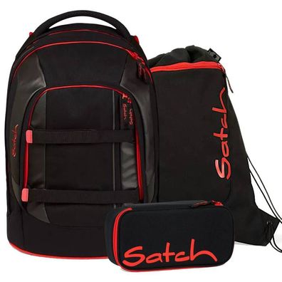 satch pack Set aus pack + Schlamperbox + Sportbeutel Blackjack, Fire Phantom, ...