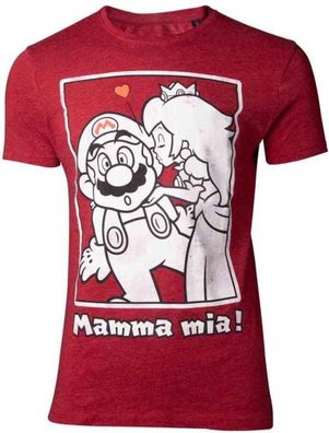 Nintendo - Super Mario Peach Kiss T-shirt - Super Mario TS560125NTN - ...