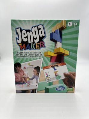 Hasbro Jenga Maker - Gesellschaftsspiel - Holz Klötze NEU & OVP Bauen & Stapeln