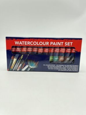 Wasserfarben Tuben Set 12 Farben 12x 12ml NEU&OVP Tuschen Malen Basteln Aquarell