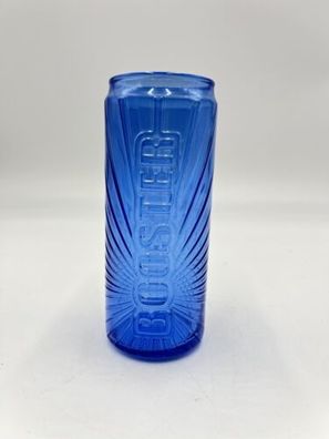 Booster Energy Drink Glas Blau Transparent TOP Zustand Dosen-Form Küche Party