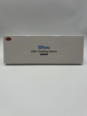 Qhou 13 in 1 USB-C Docking Station USB C VGA HDMI SD Audio HUB NEU & OVP