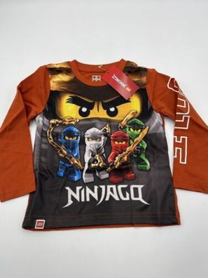 Lego Ninjago Jungen Sweatshirt Pullover Oberteil Größe 92 NEU & + Etikett Braun