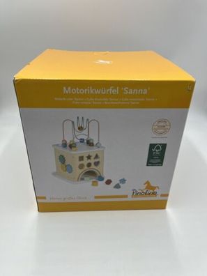 Pinolino Motorikwürfel Sanna - NEU & OVP Holz Cube Kinder Spielen Babys Motorik