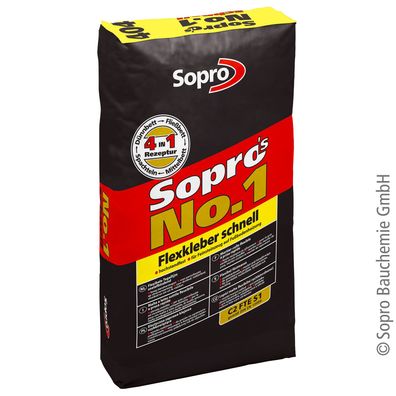 Sopro No.1 404 Flexkleber schnell 25kg Schnellkleber - Lieferform: 1 Sack